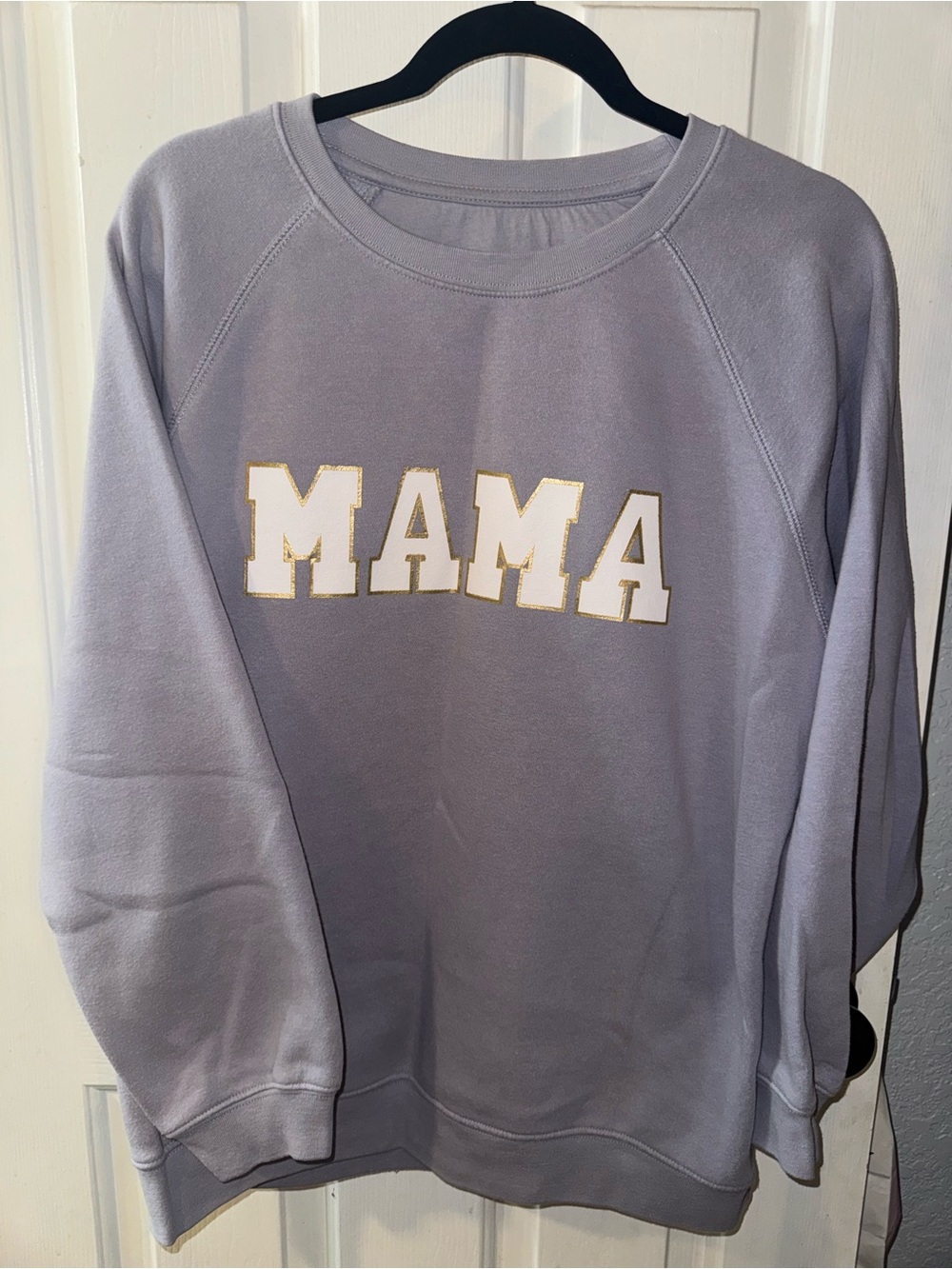 State of Mind Lavender Crewneck Sweatshirt with White Script